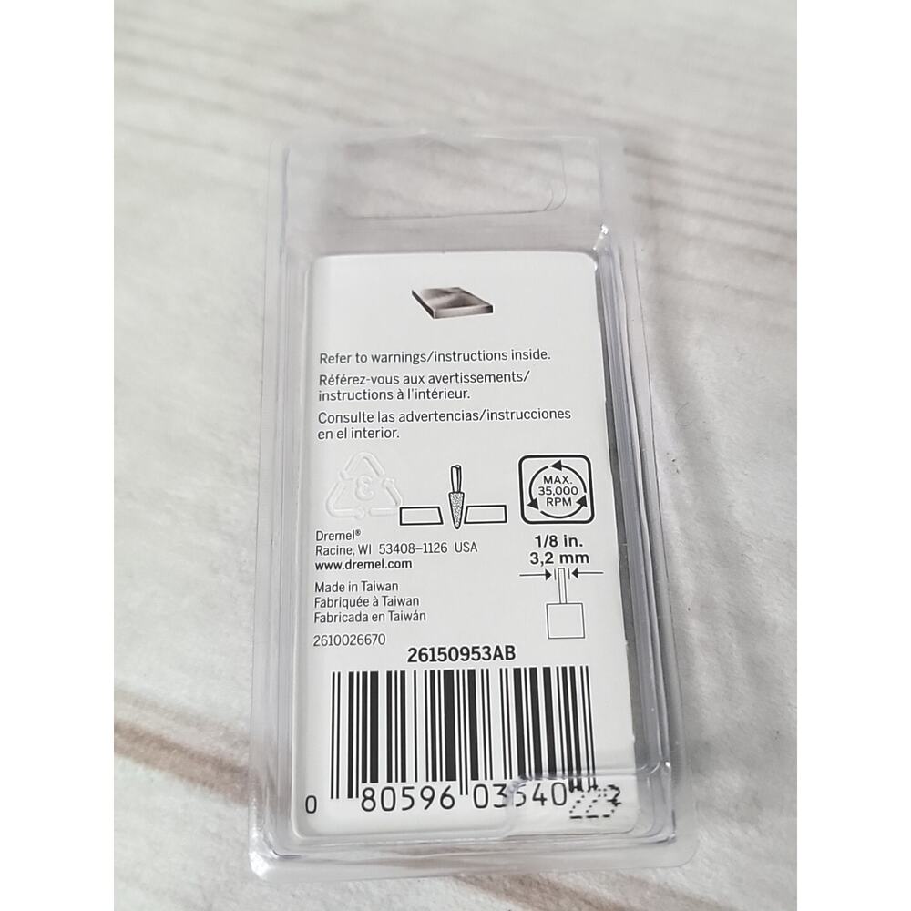 Dremel 953 Aluminum Oxide Grinding Stone 2 Pieces OEM New Sealed - Picture 2 of 2